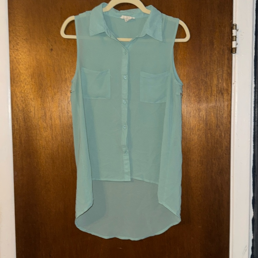 Sleeveless High-Low Blouse